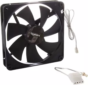 PC Cooling Fan By Bgears b-Blaster 140 mm with 2 Ball Bearing - Black - Picture 1 of 2