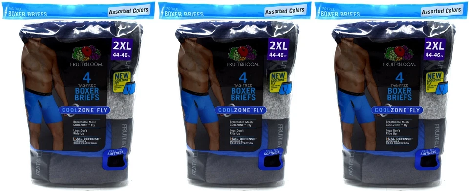 Fruit of The Loom Men's Coolzone Boxer Briefs Assorted Colors Size Xx-large 2