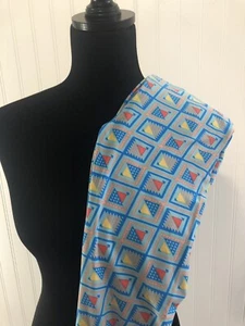 Lularoe One Size OS Leggings Triangles Shapes Womens Size 2-10 Blue Yellow New - Picture 1 of 11