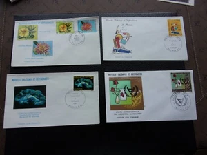 NOUVELLE-CALEDONIE - 4 enveloppes 1er jour 1980 1980 1980 1981 (B33) - Picture 1 of 2