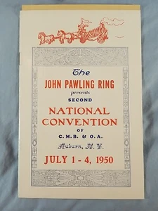 1950 CMB & OA Circus Model Builders & Owners 2nd National Convention Program - Picture 1 of 7