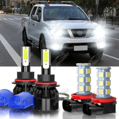 Para Nissan Frontier 9007 2005-2019 LED Faro Alto Bajo + Luz Antiniebla H11 Foto 1 de 4