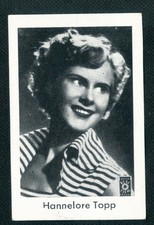 #10 Hannelore Topp 1950 Nordland Film-Lieblinge Film Star Cigarette Card
