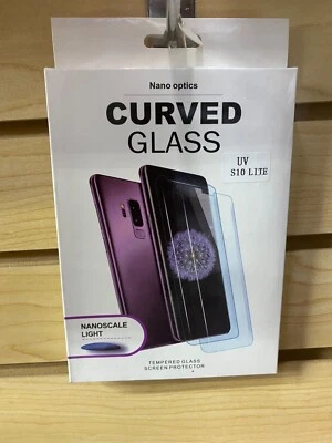 Nano Optics Curved Tempered Glass Samsung Galaxy S10 Lite- Clear (UV Light) - Image 1 of 2