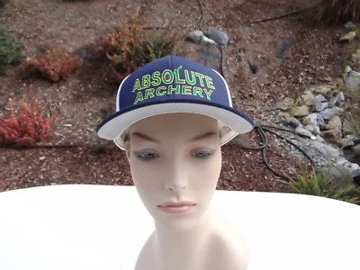 NUEVA GORRA DE BÉISBOL ABSOLUT ARCHERY BORDADA FLEX FIT S/M MALLA AZUL $9.99 Foto 1 de 4