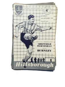 SHEFFIELD WEDNESDAY V BURNLEY - DIVISION 1 - 24/9/1960 - Picture 1 of 1