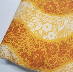 Anna Maria Horner Flannel Fabric Floral Rust Gold OOP Quilt Cotton FAT QUARTER - Picture 1 of 1