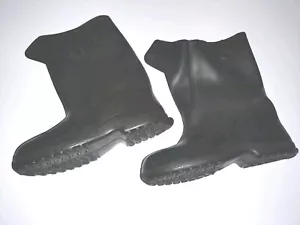 NEW Tingley Medium Rubber Black Boots Galoshes, Overboots Waterproof 12 Inches - Picture 1 of 17
