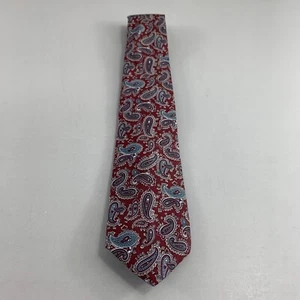 Blair Fine Menswear Maroon Paisley Men's Tie 3" x 59" Polyester Vintage - Picture 1 of 3