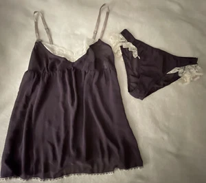 Victoria’s Secret M Negligee & Höschen Babydoll Nachthemd & Flatter MEDIUM Vintage - Bild 1 von 12