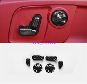 Carbon Fiber Interior Car Seat handle cover Trim For Maserati Ghibli 2014-2020