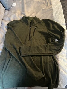 Swiss Tech Men's Small 1/4 Zip Long Sleeve Pullover Sweatshirt Blue EUC - Picture 1 of 4