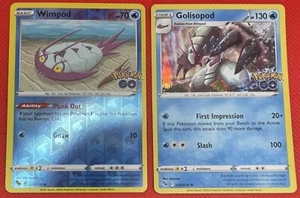 Pokémon GO! TCG Golisopod Wimpod Evolution 025/026/078 Reverse Holo/Holo NM - Picture 1 of 2