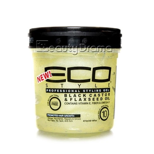 Eco Style Black Castor and Flaxseed Oil Styling GEL 16oz
