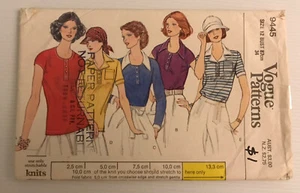 Vogue 9445 Vintage 70s Sewing Pattern Ladies’ T-Shirts Size: 12 - Picture 1 of 8