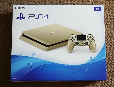 Consola Sony PlayStation 4 Slim 1TB Edición Limitada - DORADA - Totalmente NUEVA Foto 1 de 2