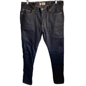 Nackter & berühmter Denim Herren 32 gestapelte Männer tief Indigo Stretch Selvedge japanisch - Bild 1 von 10