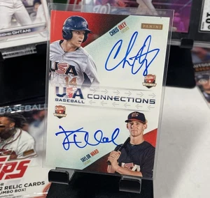 2014 PANINI USA BASEBALL TAYLOR WARD CHRIS OKEY CONNECTIONS DUAL AUTO #11/22 - Picture 1 of 4