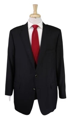 Hickey Freeman Tailors Gold Club Black Woven Metal Buttons Blazer Jacket 46R - Image 1 of 4