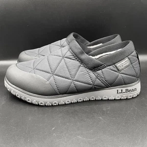 L.L. Bean Ultralight PrimaLoft Slip-On All Weather Black Shoes Womens Size 9 Med - Picture 1 of 10