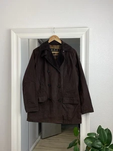 Chaqueta de cera BARBOUR PEA COAT para mujer UK12 doble pecho - Imagen 1 de 18