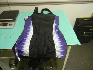 Womens One Piece Bathing Suit Purple / Black Size SMALL NEW - Picture 1 of 5