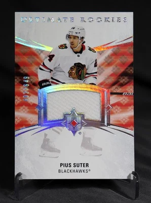 2020-21 Ultimate Collection Pius Suter Ultimate Rookies Jersey 402 / 649 - Image 1 of 2