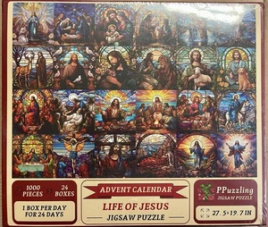 Rompecabezas Calendario de Adviento “Vida de Jesús” 1000 Piezas NUEVO Precintado. - Imagen 1 de 2