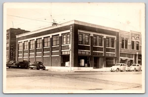 Postcard RPPC North Eighth Street Appliance Store Cars Truck Printing c1930 - Picture 1 of 2
