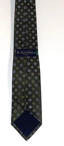 Stunning Green/Blue Rhombus Brooks Brothers Textured Silk Tie - 58.5” x 3” - Picture 1 of 3