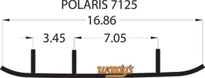 Woodys Executive Series Flat-Top Carbide Runners WPI-7125 4612-0044 16-72823 - Picture 1 of 5