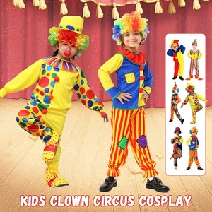 Disfraz de payaso de carnaval para niños con disfraces Halloween jardín de infantes - Imagen 1 de 20