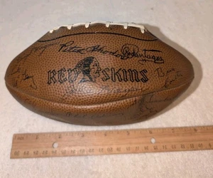 RARO facsimile calcio souvenir Washington Redskins anni 50-60 autografi - Foto 1 di 15