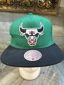 Gorra Mitchell & Ness Chicago Bulls Snapback Verde Negra Ajuste Original NBA - Imagen 1 de 13