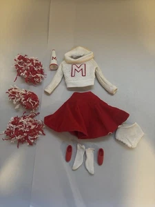Vintage Barbie Clothes Cheerleader w/Accessories #0876 1963-64 LP - Picture 1 of 11