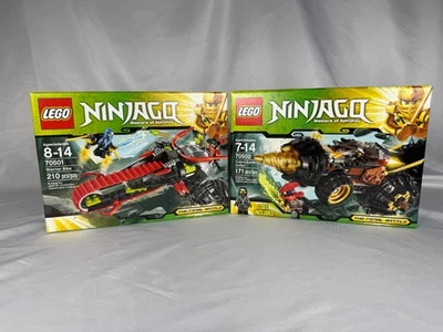 LEGO Ninjago Lote: Bicicleta Guerrero (70501) + Cole's Earth Driller (70502) - Nuevo/Sello Foto 1 de 4