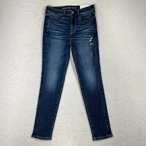 American Eagle Hi-Rise Jegging Next Level Stretch Blue Skinny 6 (28x26) NWT - Picture 1 of 11