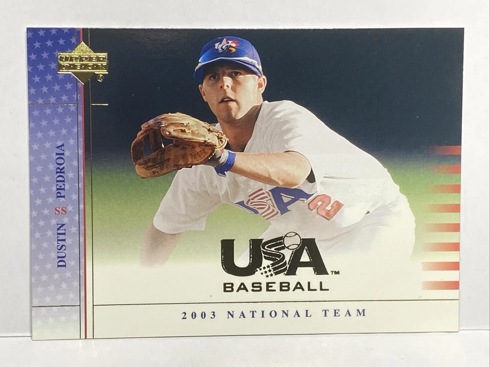 Equipo Nacional de Béisbol de Estados Unidos 2003 #16 Dustin Pedroia RC Foto 1 de 1