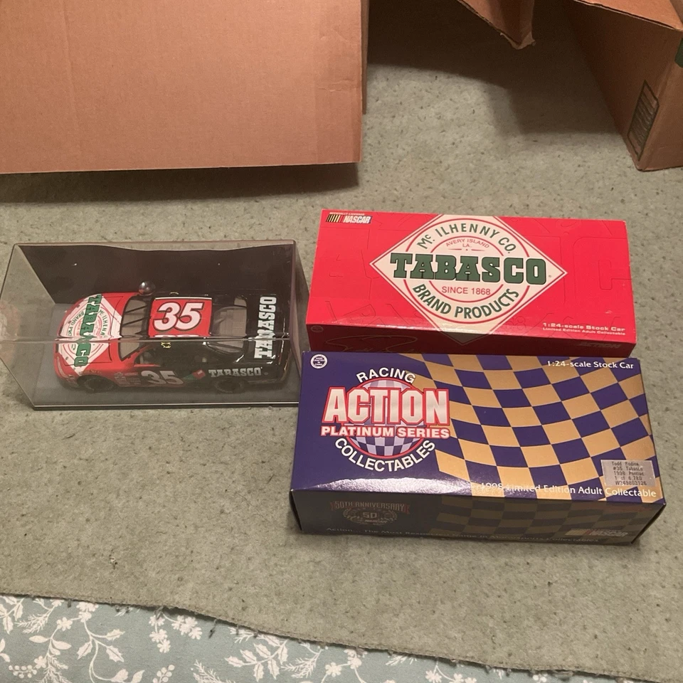 1998 ACTION 1:24 DIECAST NASCAR TODD BODINE #35 TABASCO PONTIAC Estado perfeito - Imagem 1 de 4