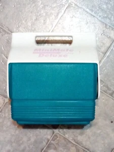 Igloo Mini Mate Minimate Ultra Cooler Vintage Early 90s Teal Yellow Accent - Picture 1 of 7