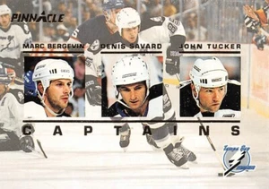 1993-94 Pinnacle Captains CDN #22 Tampa Bay Lightning/Bergerin/Savard/Tucker - Imagen 1 de 2