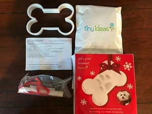 Memory Pet Paw Print Air Dry Clay Ornament Kit for Dog or Cat Lifetime Keepsake - Picture 1 of 12
