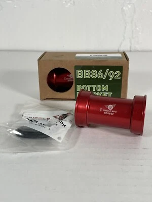 Wheels Manufacturing Pressfit BB86/92 Bike Bottom Bracket Enduro ABEC-5 Red Seal - Image 1 of 4