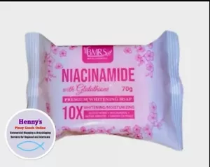 3X BMRS Niacinamide with GLUTATHIONE Whitening Soap 70g (3xUnits) - Picture 1 of 2