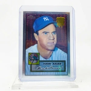 Hank Bauer - 2002 Topps Chrome - 1952 World Series Insert - New York Yankees - Picture 1 of 2