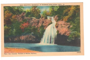 Beautiful Waterfall At Riverside Near Buena Vista VA -Free Shpping - Picture 1 of 2