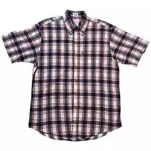 BROOKS BROTHERS 346 Men XL Original Polo Non-Iron Pocket Logo Plaid Button Shirt - Picture 1 of 9