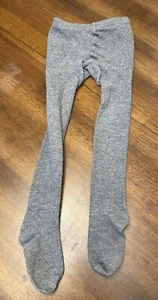 Unbranded Girls Size 4-6 Footed Tights Gray - Picture 1 of 3