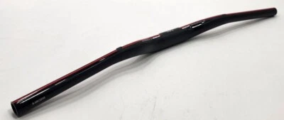 Mountain Bike 3k Carbon Fiber Riser Handlebar 31.8 x 620mm,142 Grams,Black/White - Image 1 of 4