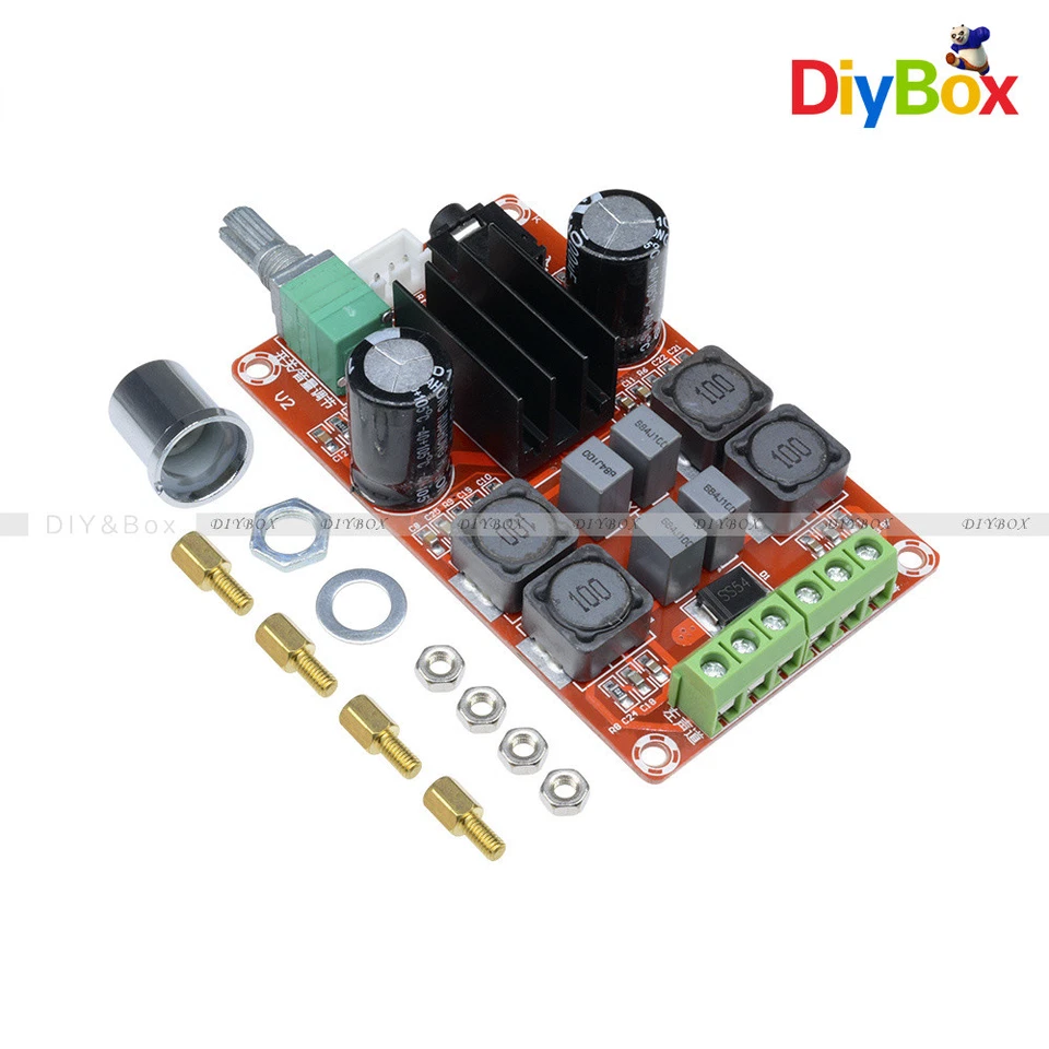 TPA3116D2 Digital Amplifier Board 2X50W Class 12V 24V Dual Channel Stereo AMP D - Image 1 of 1